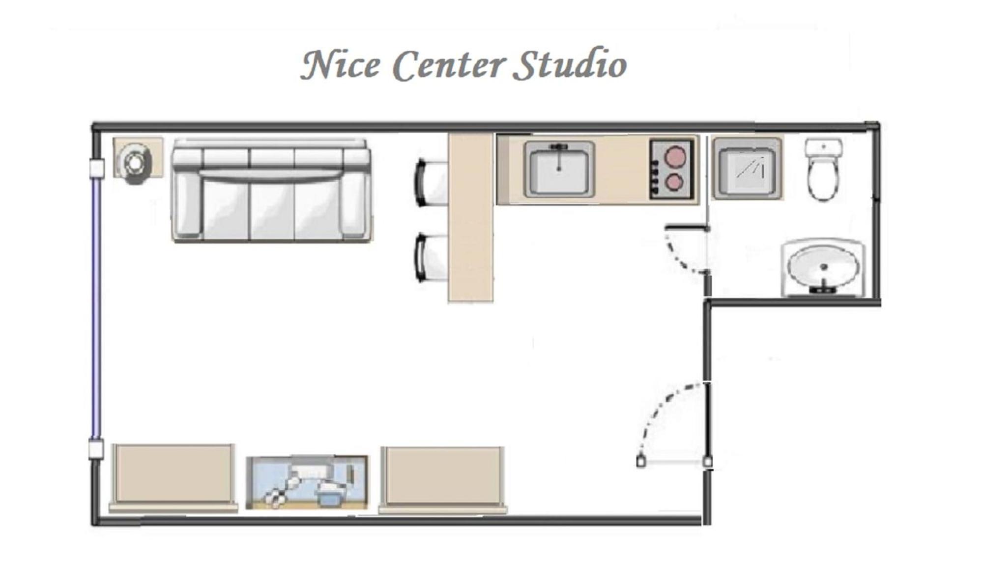 Nice Centre Flat - Modern, Quiet And Brand New Kamer foto